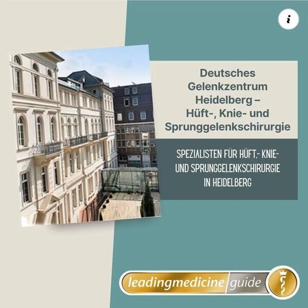 Geb&auml;ude des Deutschen Gelenkzentrums Heidelberg &ndash; Zentrum f&uuml;r H&uuml;ft-, Knie- und Sprunggelenkschirurgie