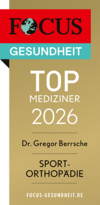 Dr. med. Gregor Berrsche - Sportorthop&auml;die - Fokussiegel Top Mediziner 2026